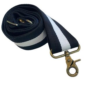 PARKER THATCH CROSSBODY STRAP - RACER STRIPE - BLACK AND WHITE